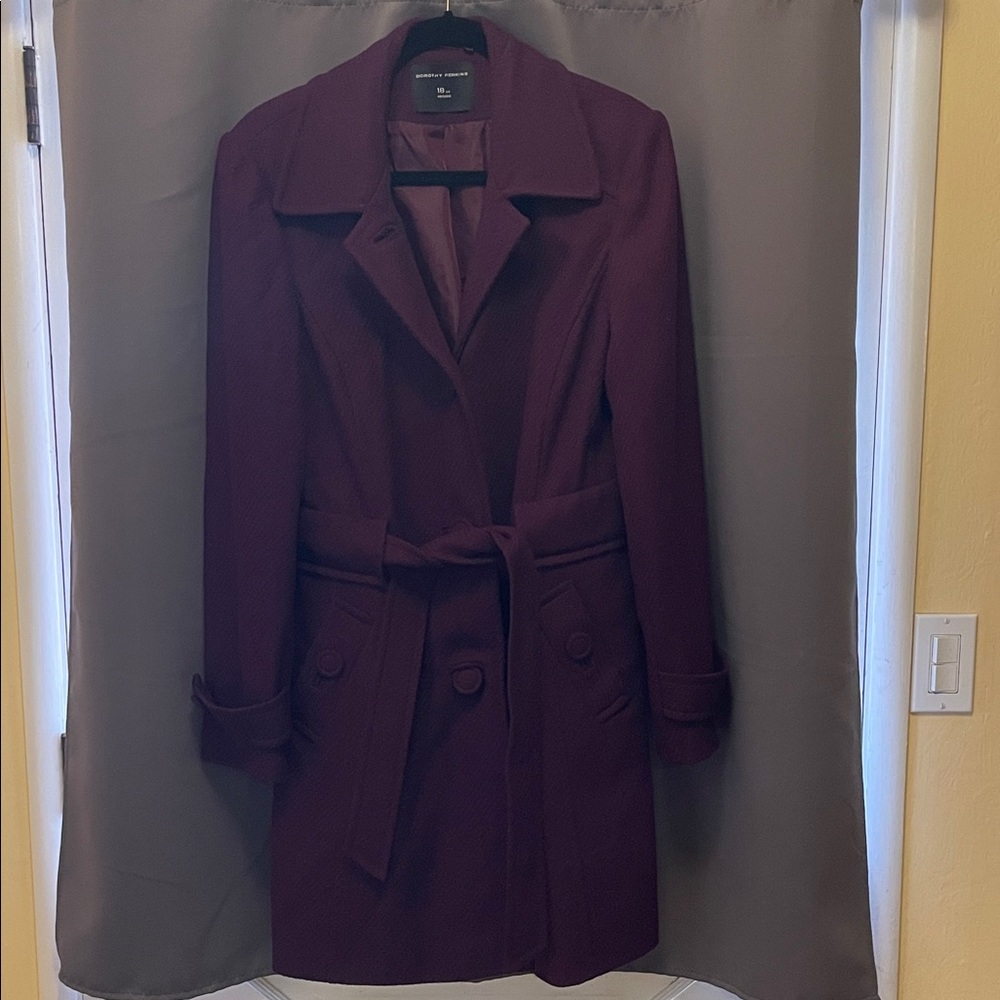 Dorothy Perkins Deep Purple Trench Coat